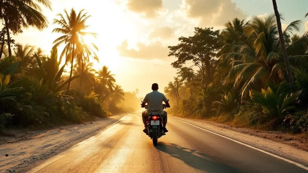 Boda boda on Diani Beach Road