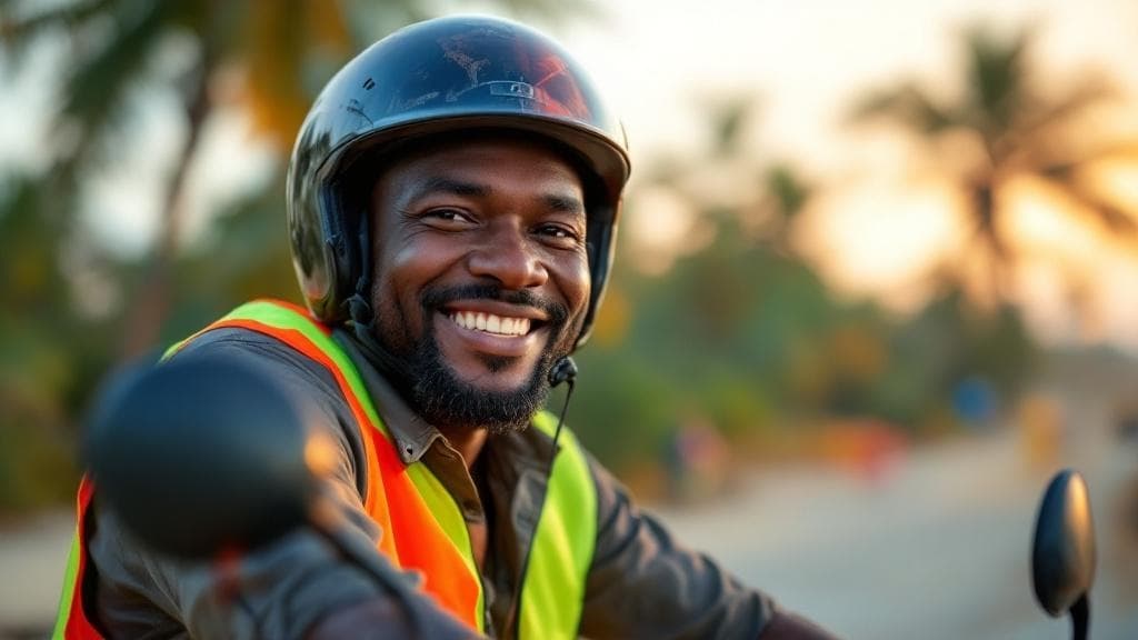 Boda boda driver portrait